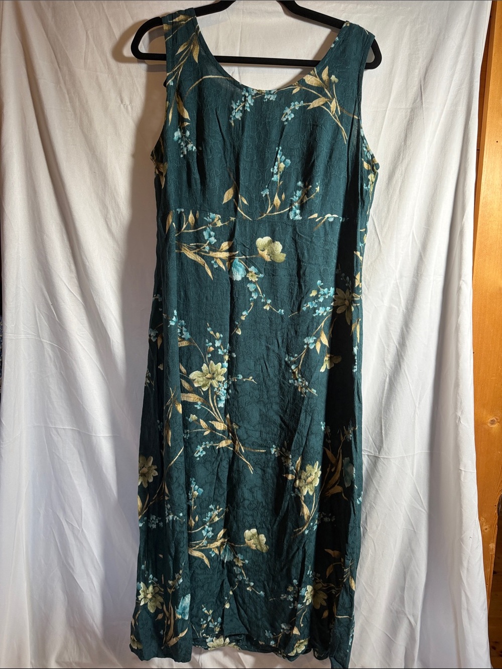 Teal Floral Maxi Dress - Sleeveless Elegant Summer Style